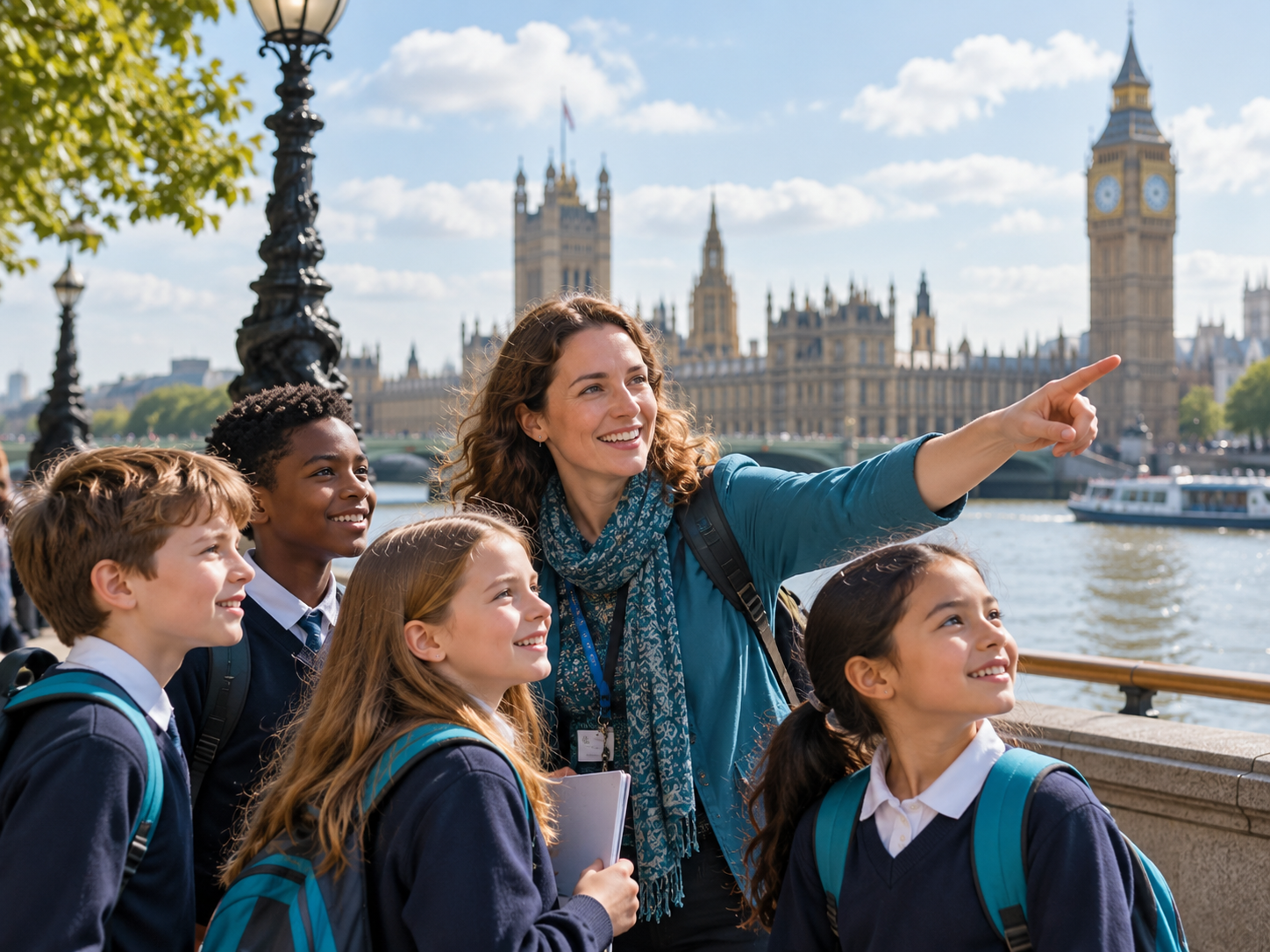 Illustration of an educational group visit to London